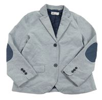Šedomodré melírované společenské sako H&M