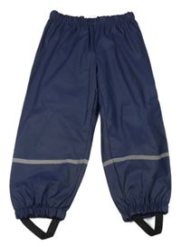 Tmavomodré nepromokavé podšité kalhoty Kiki&Koko