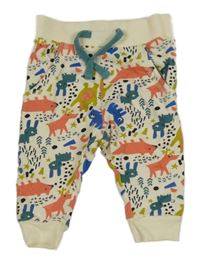 Smetanovo-barevné tepláky se zvířátky Miniclub