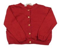 Červený lehký propínací svetr H&M