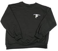 Černá sportovní mikina s potiskem 