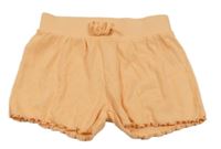 Meruňkové žebrované kraťasy PRIMARK