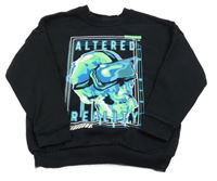 Černá mikina s potiskem Nutmeg