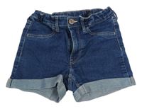 Tmavomodré riflové kraťasy 