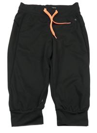 Černé sportovní crop tepláky H&M