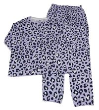 Fialové leopardí pyžamo F&F