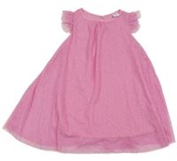 Růžové tylové třpytivé šaty Kiki&Koko