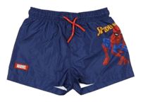 Tmavomodré plážové kraťasy se Spidermanem Marvel