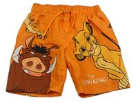 Oranžové plážové kraťasy - Lví král Disney