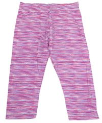 Fialovo-růžové melírované crop legíny Primark