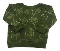 Khaki mikina s diny Primark