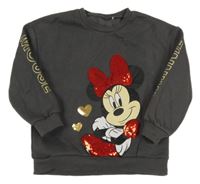 Antracitová mikina s Minnie George
