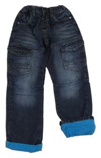 Tmavomodré cargo podšité rifle C&A