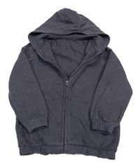 Antracitová propínací mikina s kapucí George