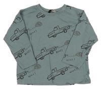 Šedomodré triko s auty George