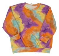 Barevná batikovaná mikina Shein