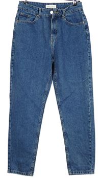 Dámské modré mom rifle Denim 