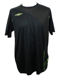 Pánské černé sportovní funkční tričko Umbro 