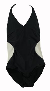 Dámské černo-smetanové jednodílné plavky Avon 