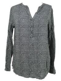 Dámská černo-bílá vzorovaná halenka S. Oliver 