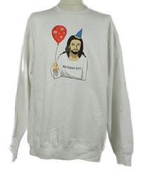 Pánská bílá mikina s potiskem Famona 