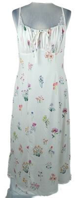 Dámské bílé květované midi šaty Shein 