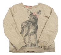 Béžová mikina se srnkou H&M