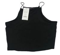 Černý crop top New Look