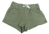 Khaki teplákové kraťasy H&M