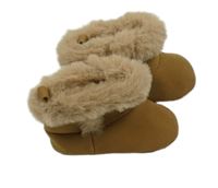 Béžové semišové zateplené capáčky Next vel.18