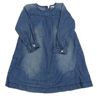 Modré riflové šaty Next