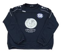 Tmavomodrá sportovní mikina s potiskem Jako