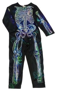 Kostým- černý overal s kostrou F&F