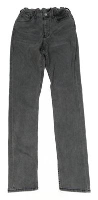 Šedé elastické rifle H&M