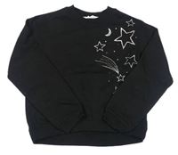 Černá mikina s hvězdami zn. H&M