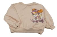 Světlerůžová oversize mikina s Paw PAtrol Zara