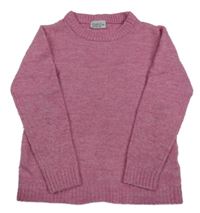 Růžový melírovaný svetr YOUNG IDOLS