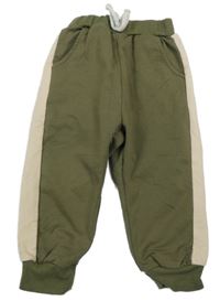 Khaki-béžové tepláky