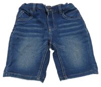 Tmavomodré teplákovo/riflové kraťasy C&A