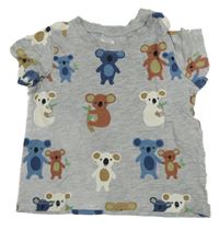 Šedé tričko s koalami H&M