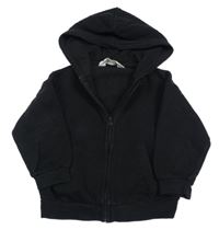 Černá propínací mikina s kapucí H&M