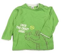 Zelená mikina s krokodýlem C&A