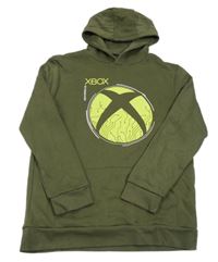 Khaki mikina X-box s kapucí Primark