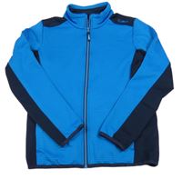 Safírovo-tmavomodrá propínací sportovní mikina s logem CMP