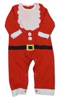 Červený overal s potiskem - Santa 