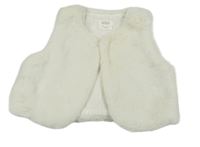 Smetanová kožešinová podšitá vesta Mamas&Papas