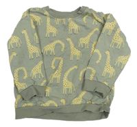 Šedá mikina se žirafami Tu