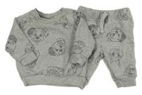 2set - Šedá tepláková souprava se zvířátky Disney 