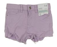 Nové - Lila riflové mid rise kraťasy Denim Co. 