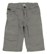 Šedé riflové kraťasy s prošoupáním H&M